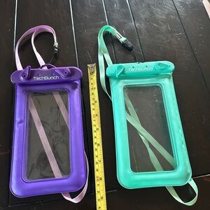 Waterproof Phone Pouch - Purple and Green